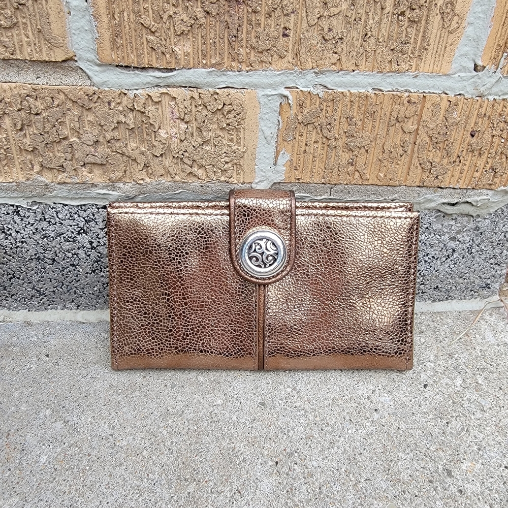 Brighton Metallic Bronze Wallet